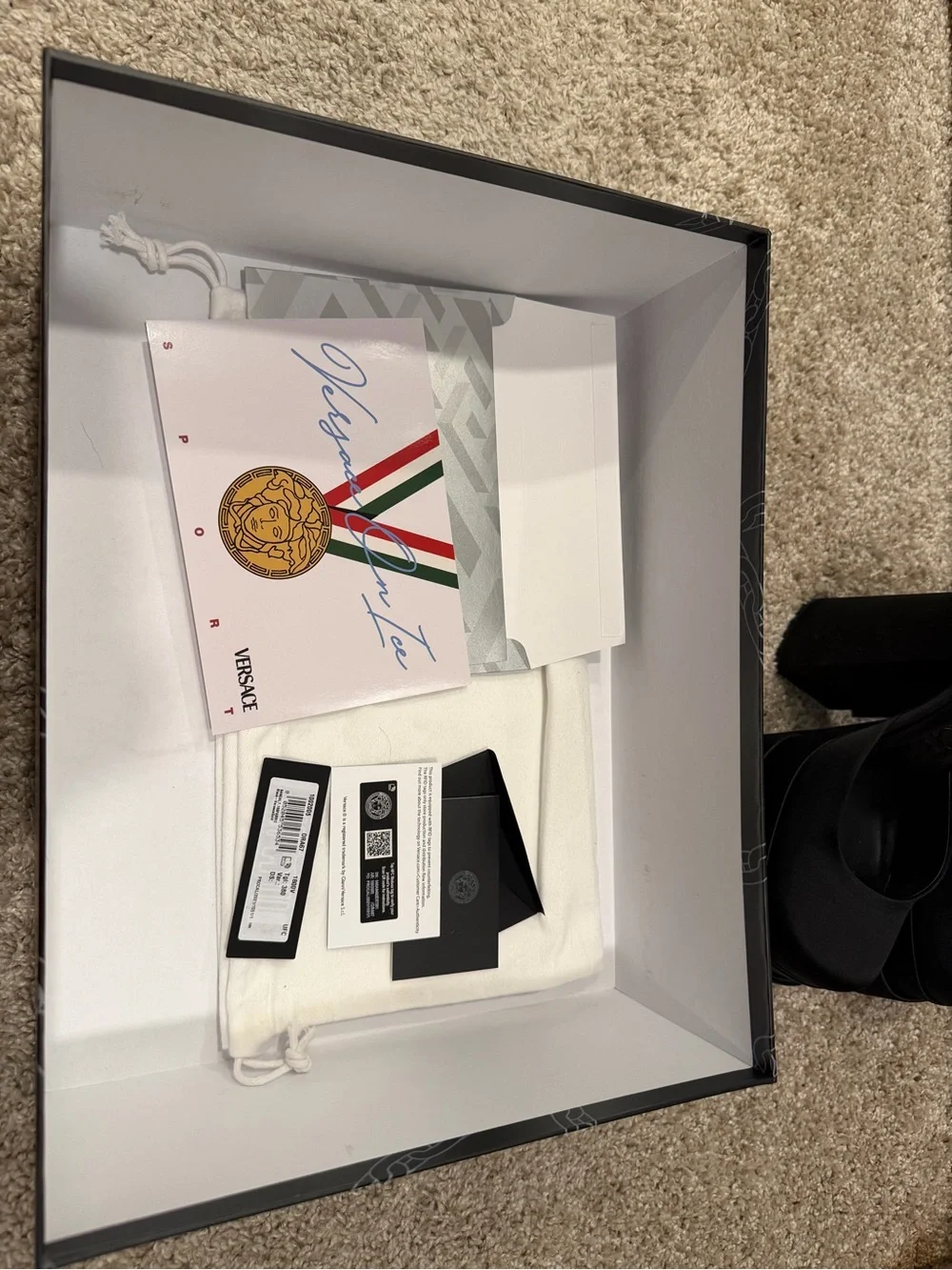 Versace Medusa Black Platform Heels Size 38
